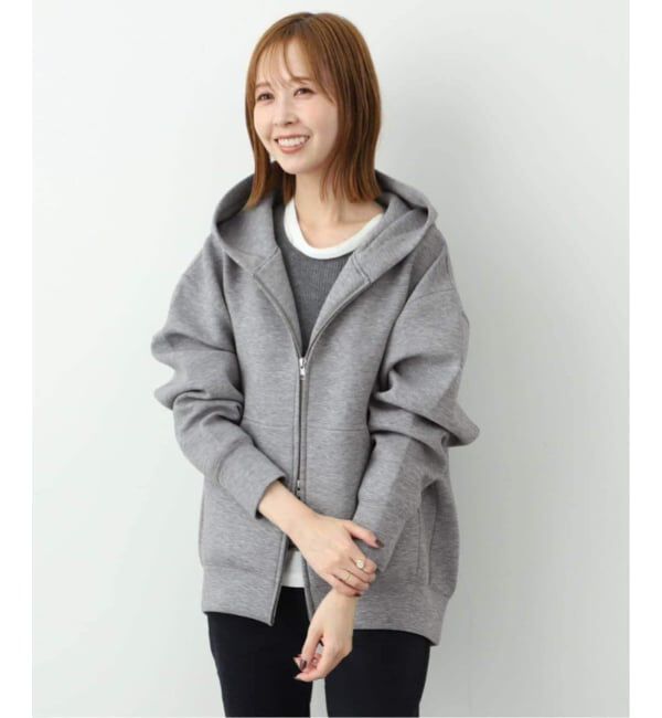 SLOBE IENA「《店舗・WEB限定カラー有り/シルバージップ/追加》ボリュームジップアップフーディー」|パーカー|