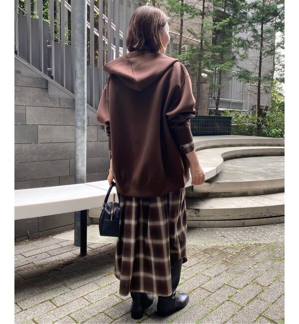 SLOBE IENA「《店舗・WEB限定カラー有り/シルバージップ/追加》ボリュームジップアップフーディー」|パーカー|