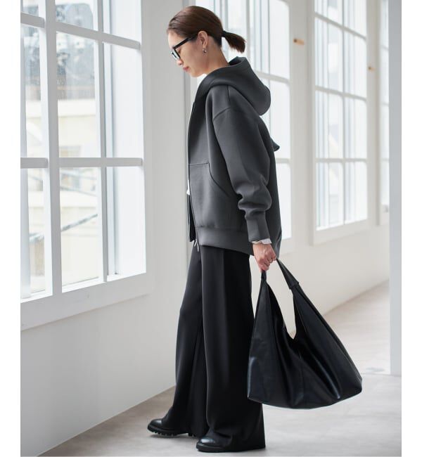 SLOBE IENA「《店舗・WEB限定カラー有り/シルバージップ/追加》ボリュームジップアップフーディー」|パーカー|