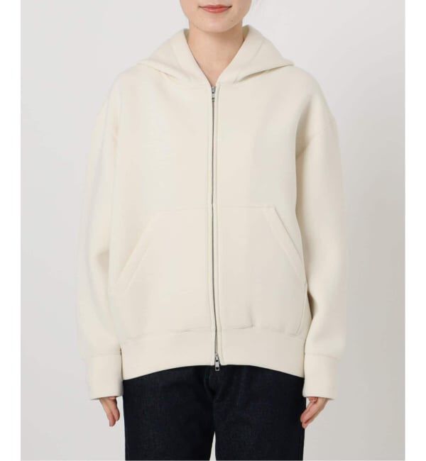 SLOBE IENA「《店舗・WEB限定カラー有り/シルバージップ/追加》ボリュームジップアップフーディー」|パーカー|