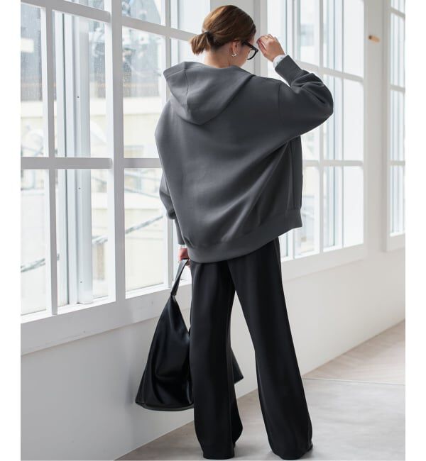 SLOBE IENA「《店舗・WEB限定カラー有り/シルバージップ/追加》ボリュームジップアップフーディー」|パーカー|