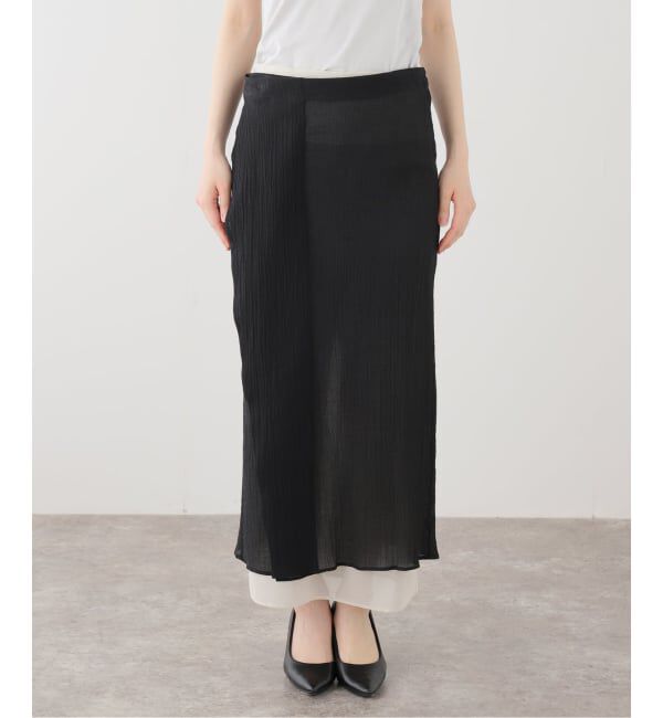 IENA LA BOUCLE「CURRENTAGE カレンテージ レイヤード スカート A2561FS211」|スカート|
