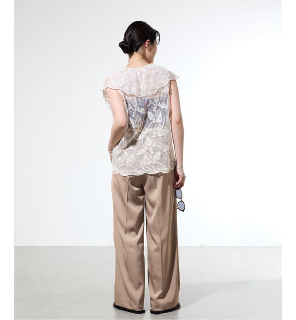 IENA「《一部カラー店舗限定》ライトツイルセミワイドパンツ」|その他|