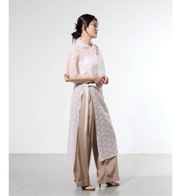 IENA「《一部カラー店舗限定》ライトツイルセミワイドパンツ」|その他|