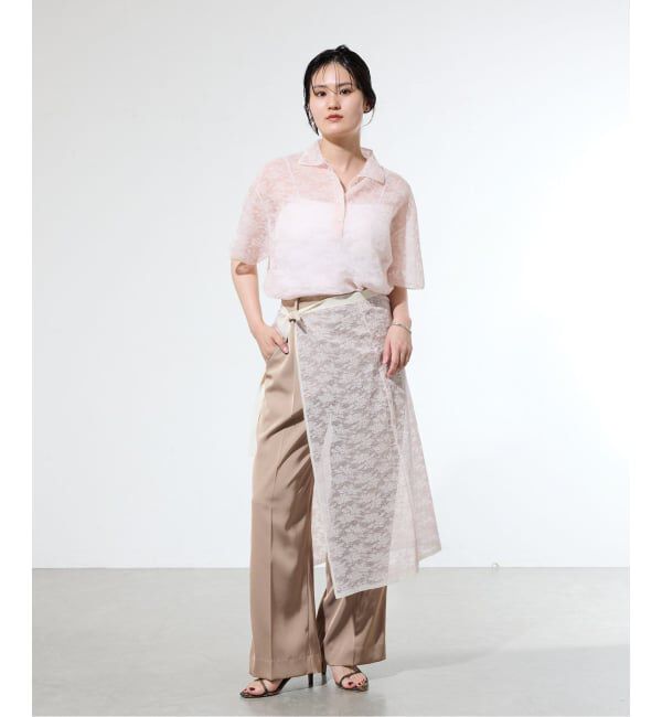 IENA「《一部カラー店舗限定》ライトツイルセミワイドパンツ」|その他|