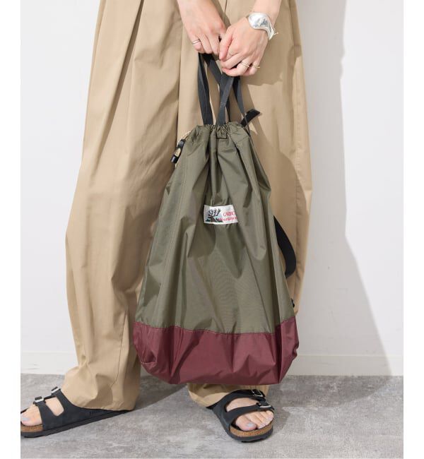 SLOBE IENA「CARIBOU MOUNTAINEERING SLOBE別注 巾着ショルダーバッグ」|ショルダー・メッセンジャー|