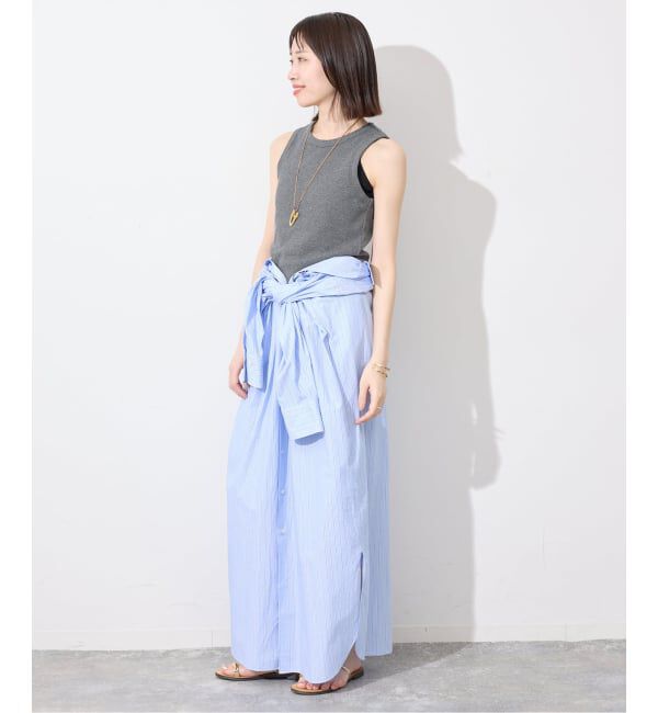 SLOBE IENA「《シリーズあり》コットンリブアメリカンスリーブ」|タンクトップ|