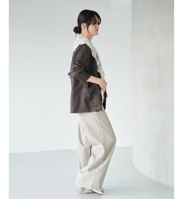 IENA「《予約/接触冷感/手洗い可/セットアップ対応》テンダーツイル リラックスジャケット」|テーラードジャケット|