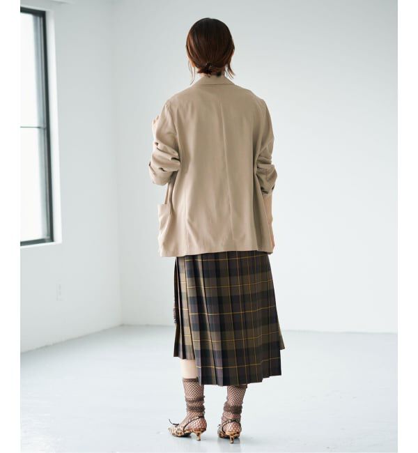IENA「《予約/接触冷感/手洗い可/セットアップ対応》テンダーツイル リラックスジャケット」|テーラードジャケット|