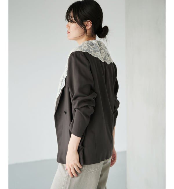 IENA「《予約/接触冷感/手洗い可/セットアップ対応》テンダーツイル リラックスジャケット」|テーラードジャケット|