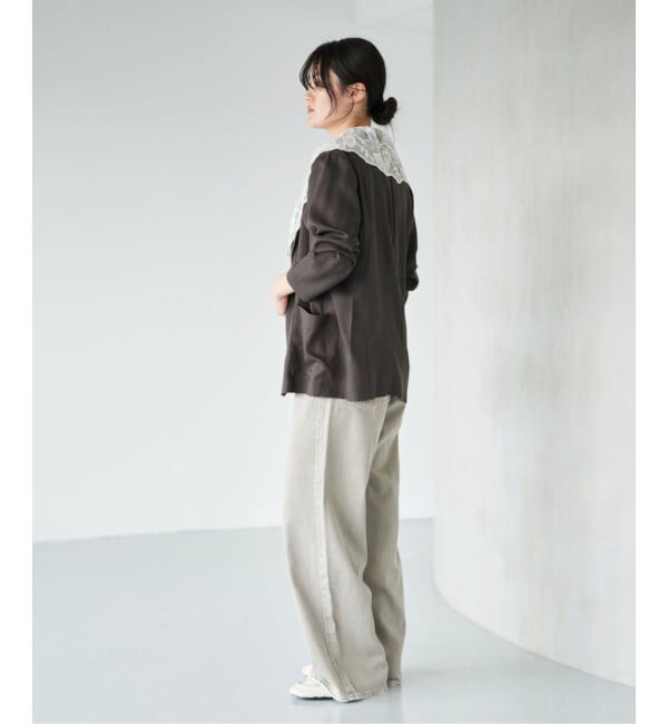IENA「《予約/接触冷感/手洗い可/セットアップ対応》テンダーツイル リラックスジャケット」|テーラードジャケット|
