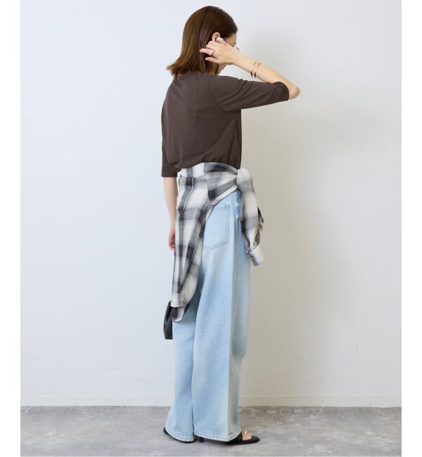 SLOBE IENA「《追加》シアー天竺5分袖Tシャツ」|Tシャツ・カットソー|
