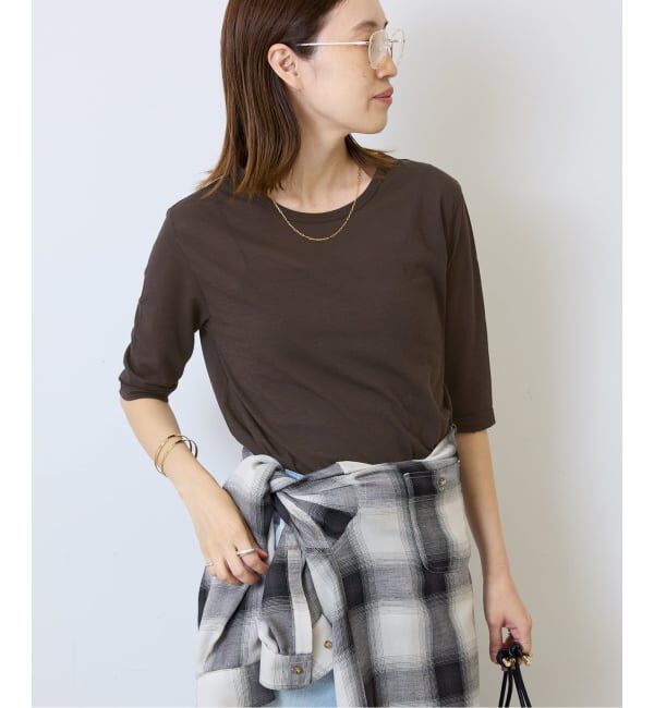 SLOBE IENA「《追加》シアー天竺5分袖Tシャツ」|Tシャツ・カットソー|