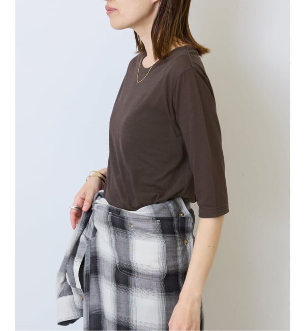 SLOBE IENA「《追加》シアー天竺5分袖Tシャツ」|Tシャツ・カットソー|