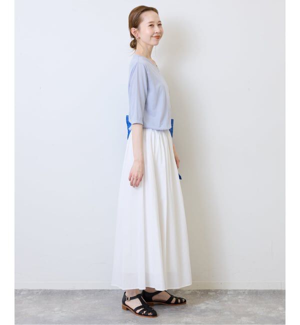 SLOBE IENA「《追加》シアー天竺5分袖Tシャツ」|Tシャツ・カットソー|