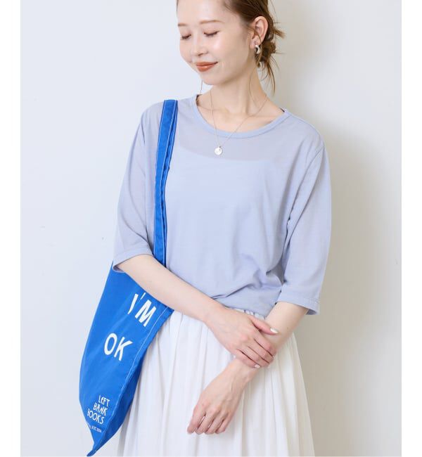 SLOBE IENA「《追加》シアー天竺5分袖Tシャツ」|Tシャツ・カットソー|