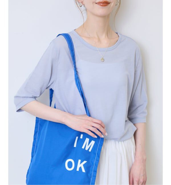 SLOBE IENA「《追加》シアー天竺5分袖Tシャツ」|Tシャツ・カットソー|