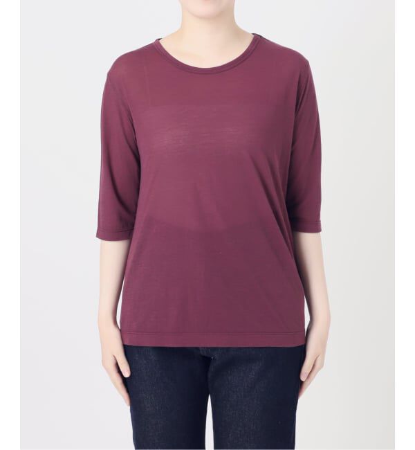 SLOBE IENA「《追加》シアー天竺5分袖Tシャツ」|Tシャツ・カットソー|