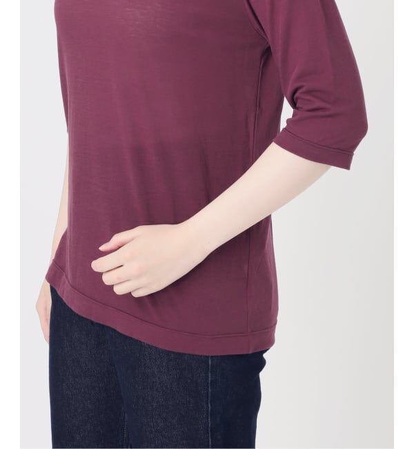 SLOBE IENA「《追加》シアー天竺5分袖Tシャツ」|Tシャツ・カットソー|