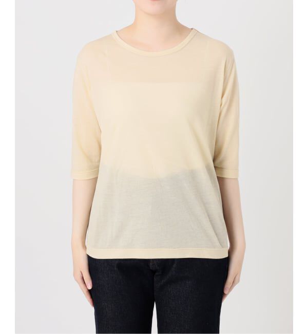 SLOBE IENA「《追加》シアー天竺5分袖Tシャツ」|Tシャツ・カットソー|