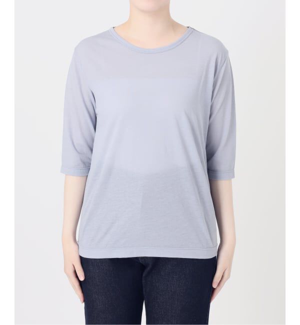 SLOBE IENA「《追加》シアー天竺5分袖Tシャツ」|Tシャツ・カットソー|