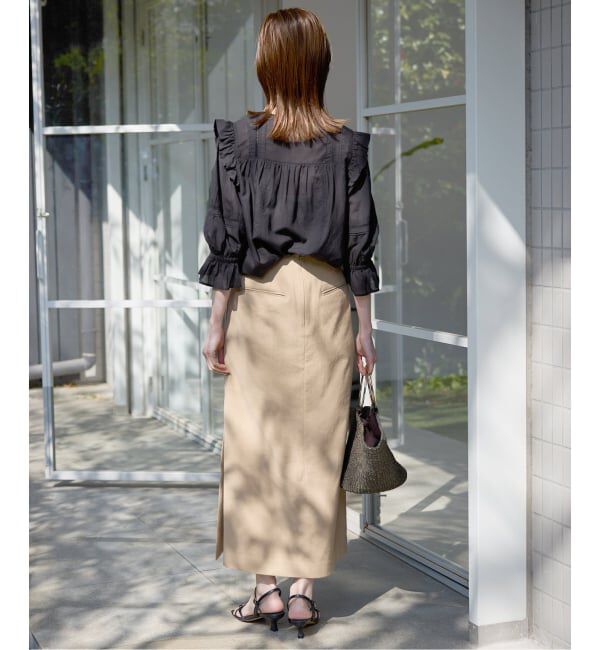 SLOBE IENA「《WEB限定/追加2》コットンレーヨンレースブラウス」|シャツ・ブラウス|