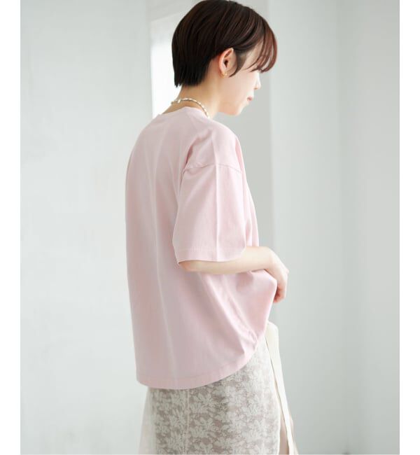 IENA「ウォッシャブルファインコットンニットTシャツ」|ニット・セーター|