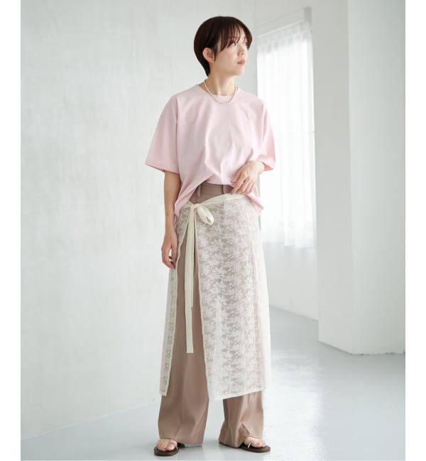 IENA「ウォッシャブルファインコットンニットTシャツ」|ニット・セーター|