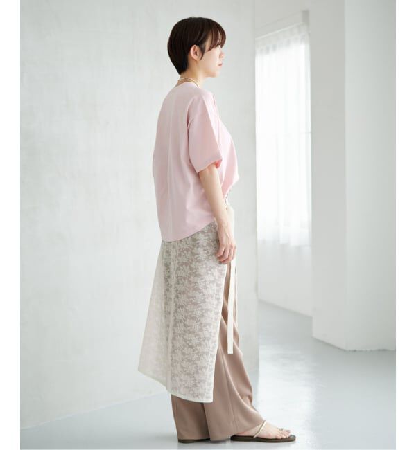 IENA「ウォッシャブルファインコットンニットTシャツ」|ニット・セーター|