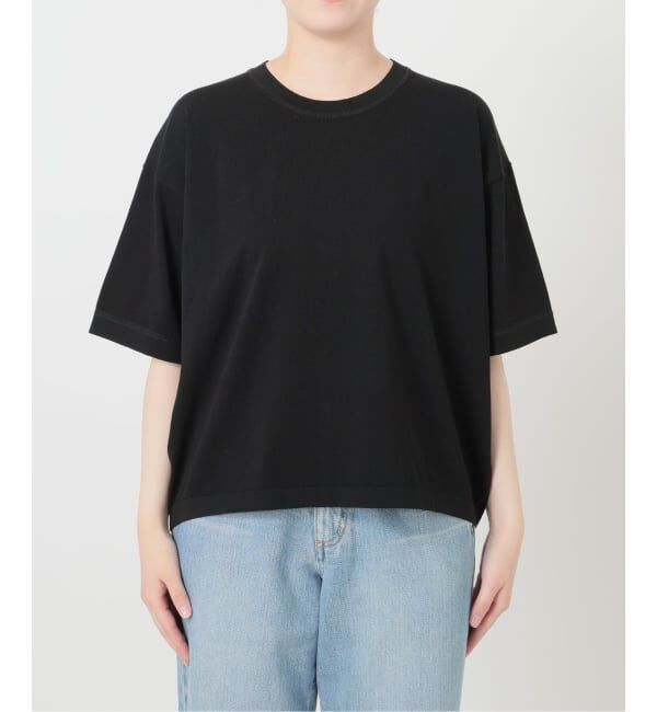 IENA「ウォッシャブルファインコットンニットTシャツ」|ニット・セーター|