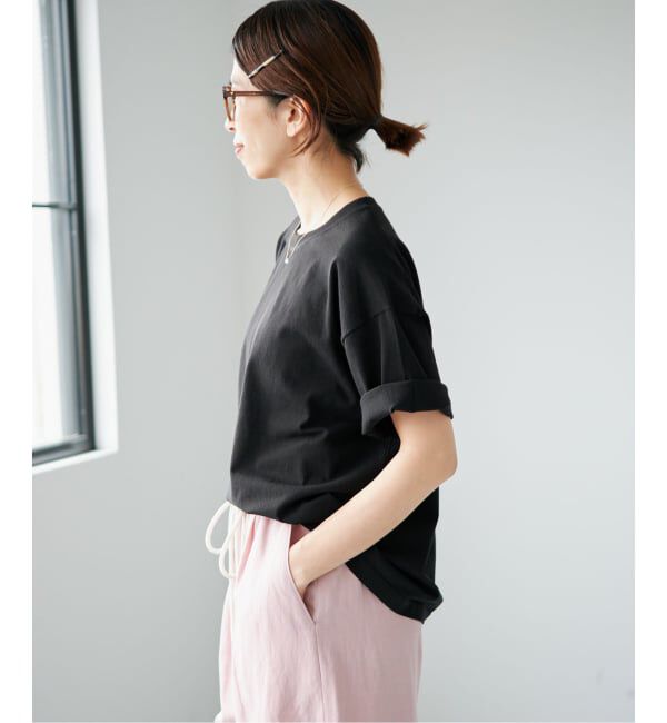 IENA「ウォッシャブルファインコットンニットTシャツ」|ニット・セーター|