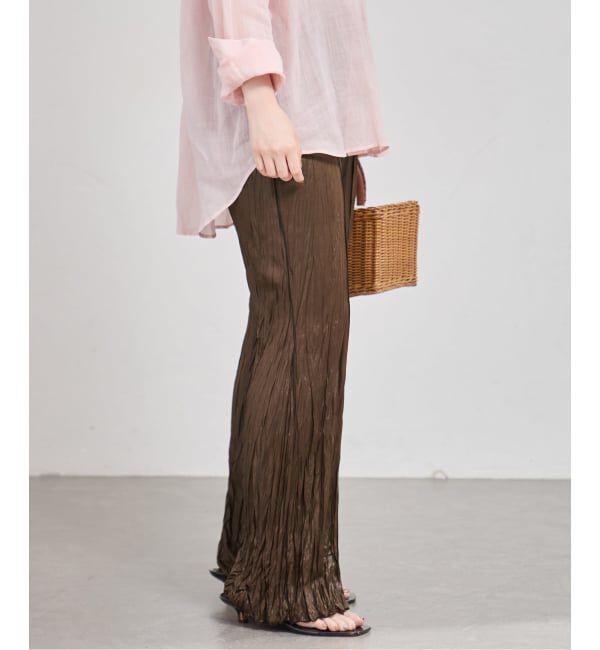 IENA「5-knot/ファイブノット CRICKLE FIN FLARE TROUSERS パンツ 5KIE-CRCL-0004」|その他|