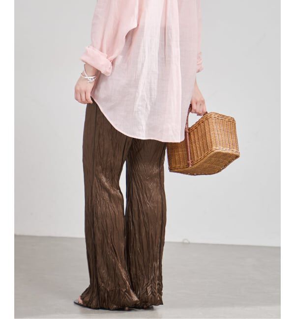 IENA「5-knot/ファイブノット CRICKLE FIN FLARE TROUSERS パンツ 5KIE-CRCL-0004」|その他|