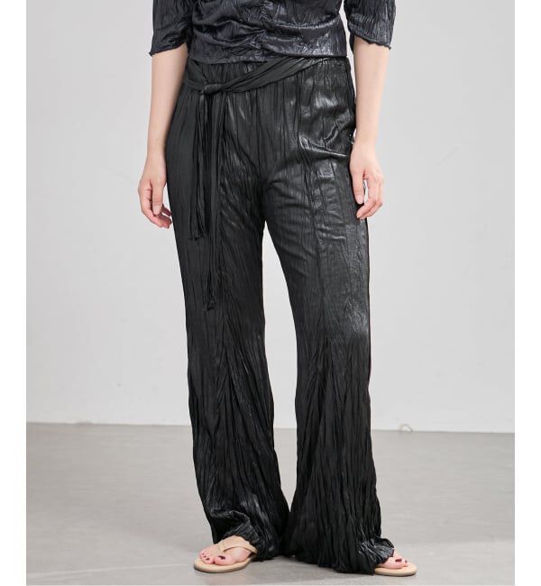 IENA「5-knot/ファイブノット CRICKLE FIN FLARE TROUSERS パンツ 5KIE-CRCL-0004」|その他|