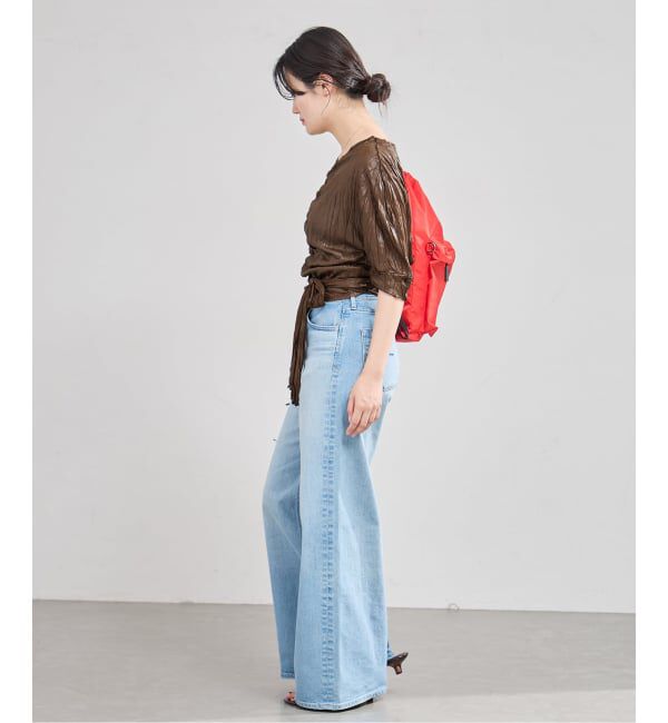 IENA「5-knot/ファイブノット CRINKLE-FIN KNOT TOPS ブラウス 5KIE-CRCL-0003」|シャツ・ブラウス|