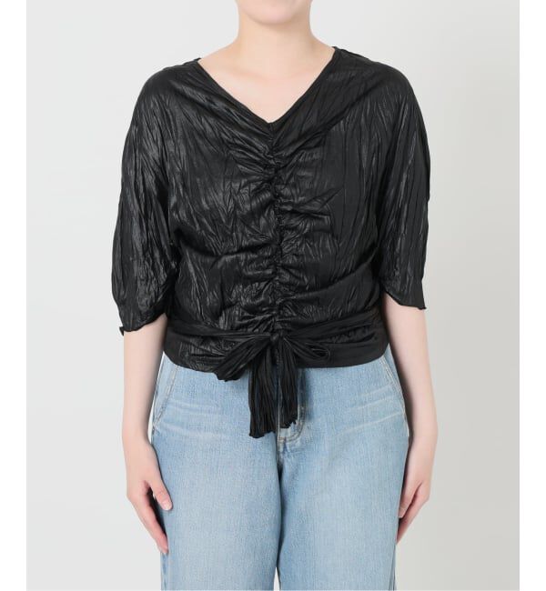 IENA「5-knot/ファイブノット CRINKLE-FIN KNOT TOPS ブラウス 5KIE-CRCL-0003」|シャツ・ブラウス|