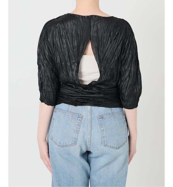 IENA「5-knot/ファイブノット CRINKLE-FIN KNOT TOPS ブラウス 5KIE-CRCL-0003」|シャツ・ブラウス|