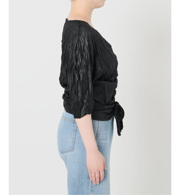IENA「5-knot/ファイブノット CRINKLE-FIN KNOT TOPS ブラウス 5KIE-CRCL-0003」|シャツ・ブラウス|