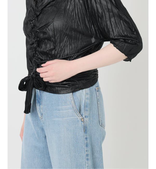 IENA「5-knot/ファイブノット CRINKLE-FIN KNOT TOPS ブラウス 5KIE-CRCL-0003」|シャツ・ブラウス|