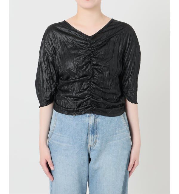 IENA「5-knot/ファイブノット CRINKLE-FIN KNOT TOPS ブラウス 5KIE-CRCL-0003」|シャツ・ブラウス|