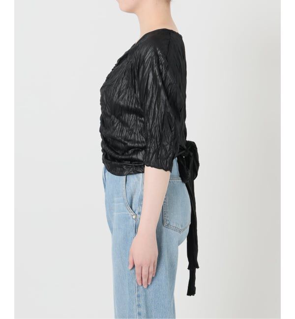 IENA「5-knot/ファイブノット CRINKLE-FIN KNOT TOPS ブラウス 5KIE-CRCL-0003」|シャツ・ブラウス|