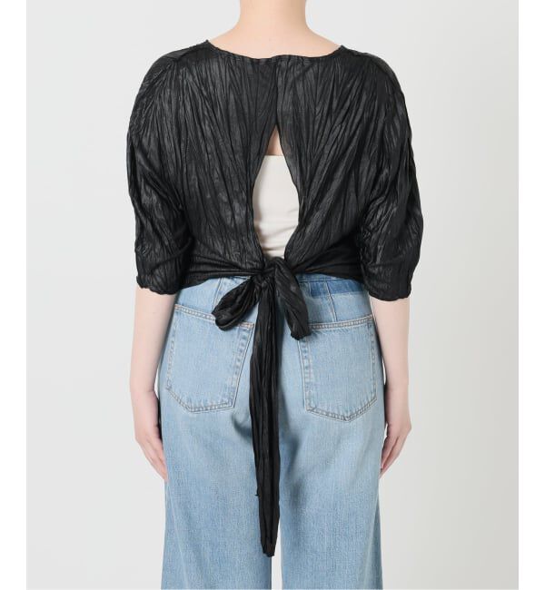IENA「5-knot/ファイブノット CRINKLE-FIN KNOT TOPS ブラウス 5KIE-CRCL-0003」|シャツ・ブラウス|