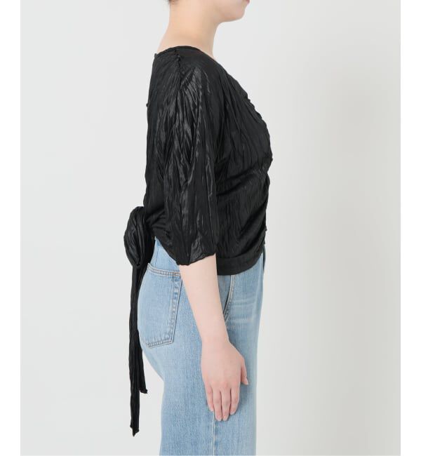 IENA「5-knot/ファイブノット CRINKLE-FIN KNOT TOPS ブラウス 5KIE-CRCL-0003」|シャツ・ブラウス|
