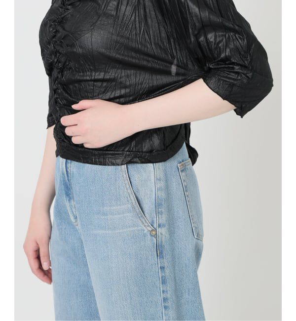 IENA「5-knot/ファイブノット CRINKLE-FIN KNOT TOPS ブラウス 5KIE-CRCL-0003」|シャツ・ブラウス|