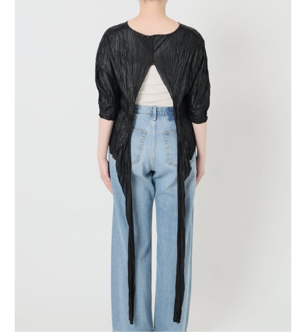 IENA「5-knot/ファイブノット CRINKLE-FIN KNOT TOPS ブラウス 5KIE-CRCL-0003」|シャツ・ブラウス|
