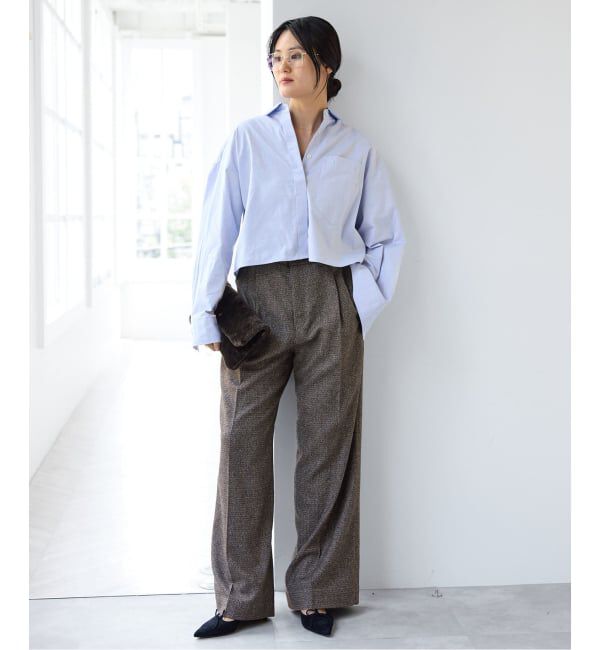 IENA「《予約》IEオックスクロップドシャツ」|シャツ・ブラウス|