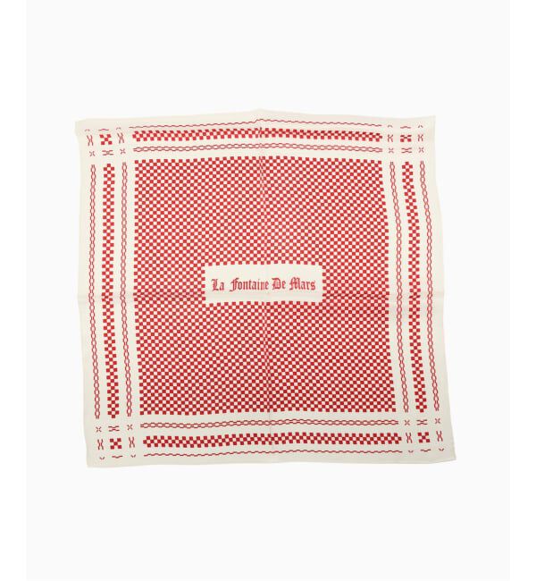 EDIFICE「GIFT SHOP (ギフトショップ)  La Fontaine des Mars The Silk Bandana」|バンダナ・スカーフ|