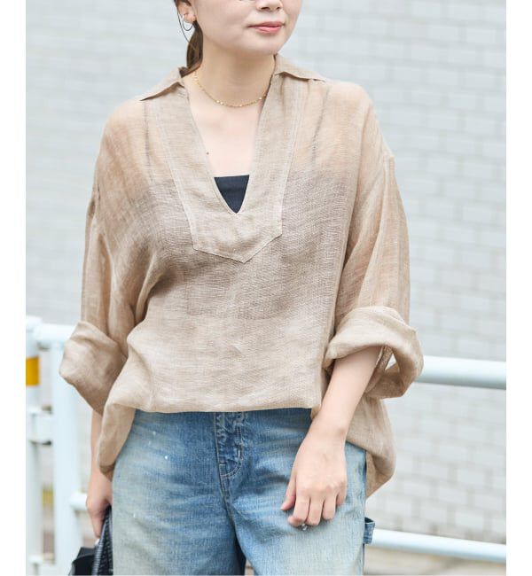 JOURNAL STANDARD「《追加2》リネンメッシュシャツ」|シャツ・ブラウス|