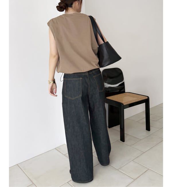 JOURNAL STANDARD「《追加》シャーリングノースリーブＴシャツ」|Tシャツ・カットソー|