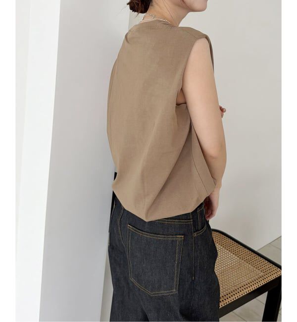 JOURNAL STANDARD「《追加》シャーリングノースリーブＴシャツ」|Tシャツ・カットソー|